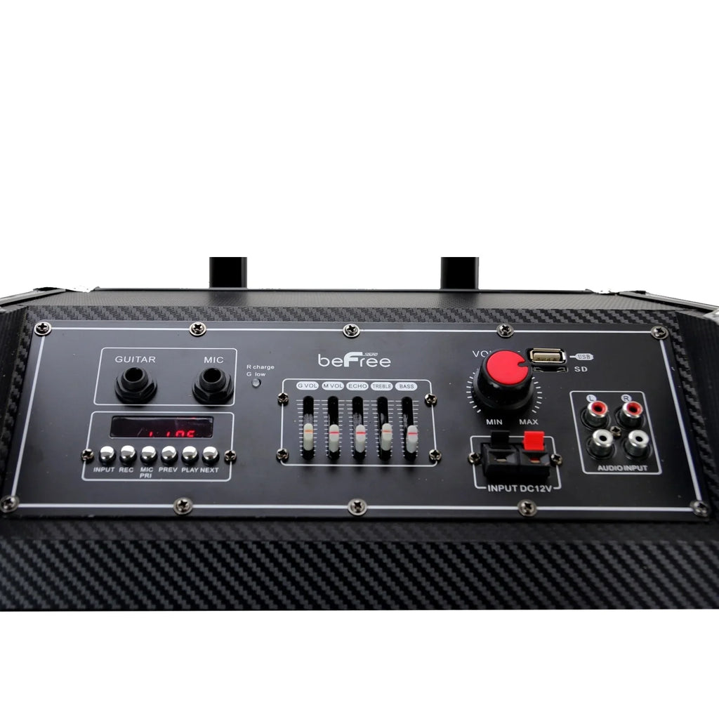 PA Microphone Bluetooth 10" Speaker Easy w/ beFree Pro Sound Transport