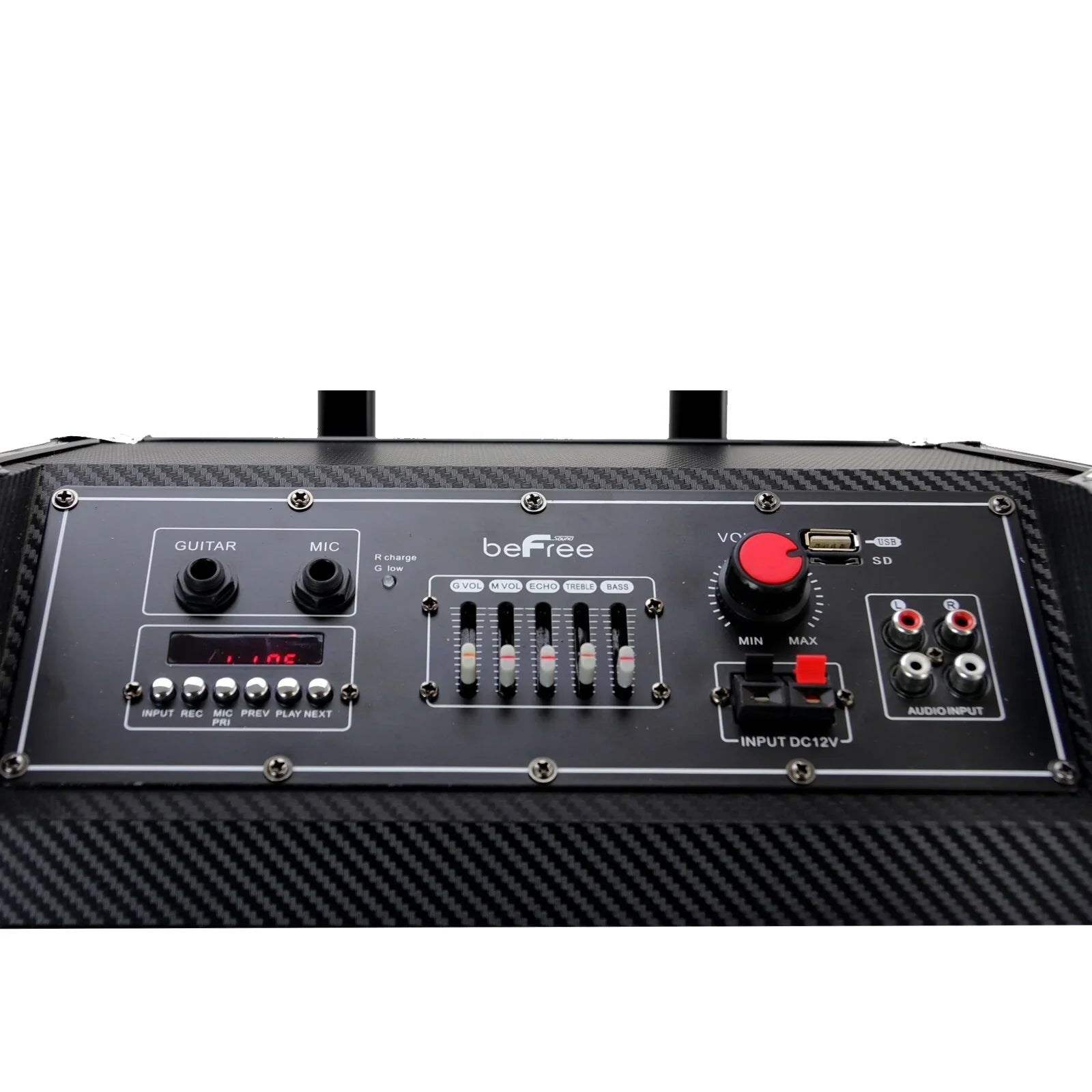 PA Microphone Bluetooth 10" Speaker Easy w/ beFree Pro Sound Transport