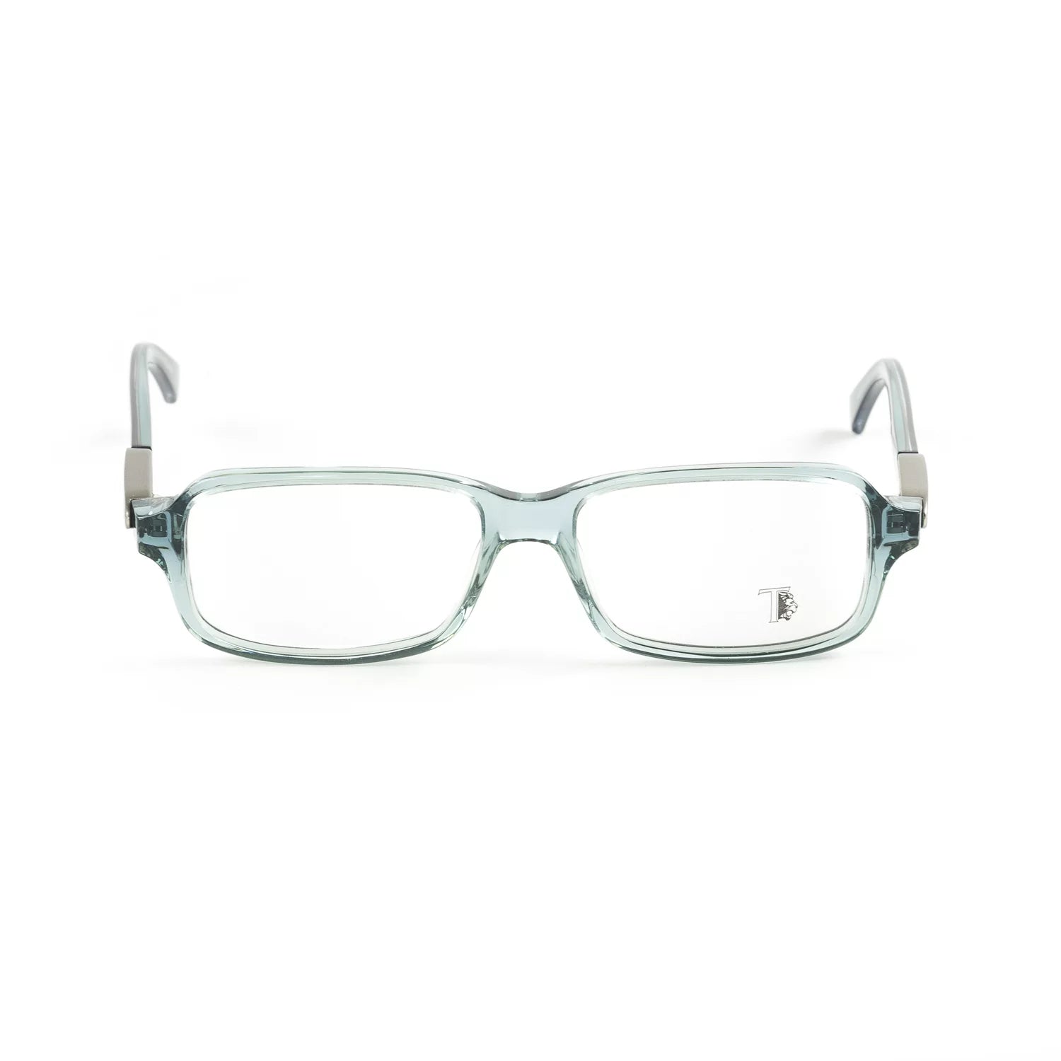 52mm Acetate TO5018 Frames Turquoise Transparent Eyeglass Rectangular Tod's
