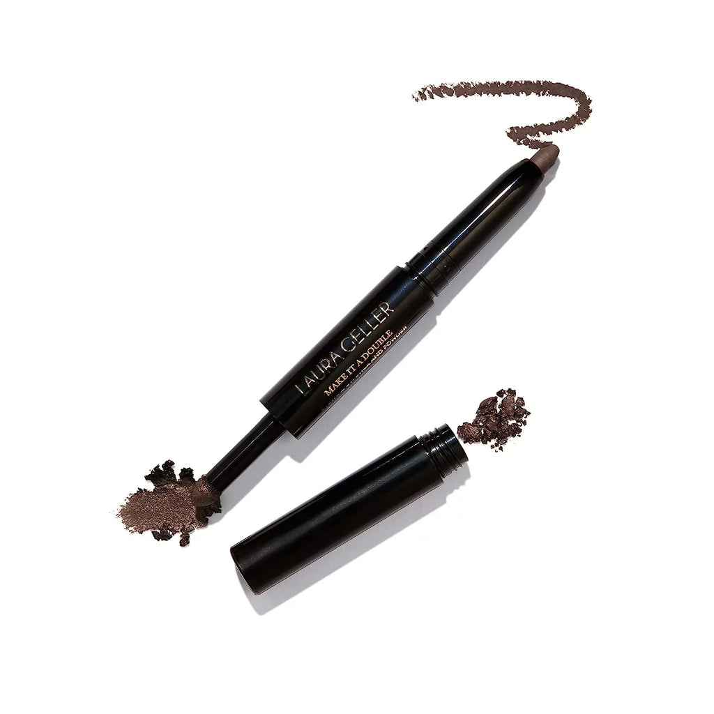Eyeshadow - - Make It GELLER Crease-Proof Cream Eyeshadow Stick and A Matching Eyeshadow - NEW Absinthe Powder Dual-Ended YORK LAURA Smudge-Proof Double +