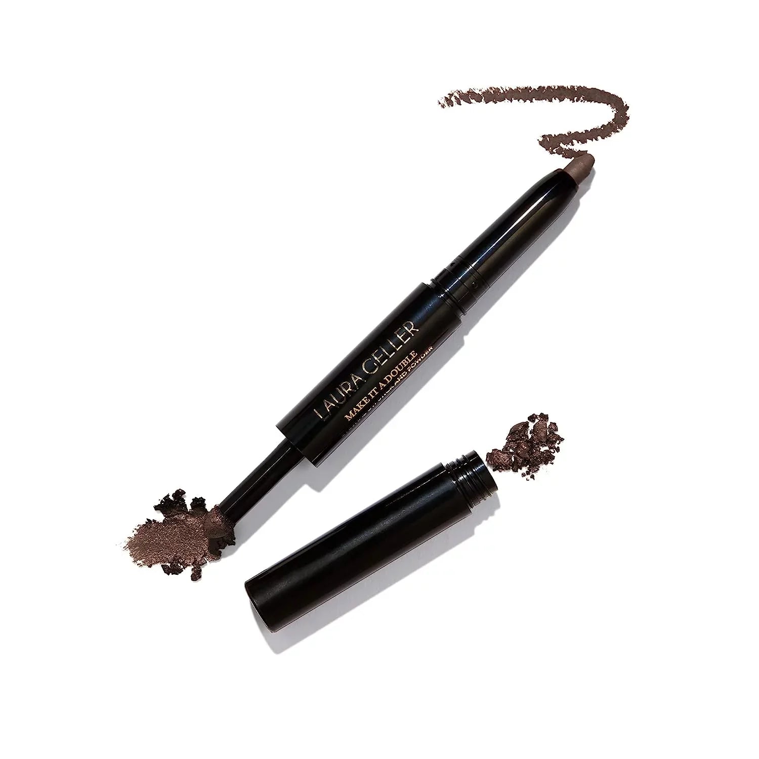Eyeshadow - - Make It GELLER Crease-Proof Cream Eyeshadow Stick and A Matching Eyeshadow - NEW Absinthe Powder Dual-Ended YORK LAURA Smudge-Proof Double +