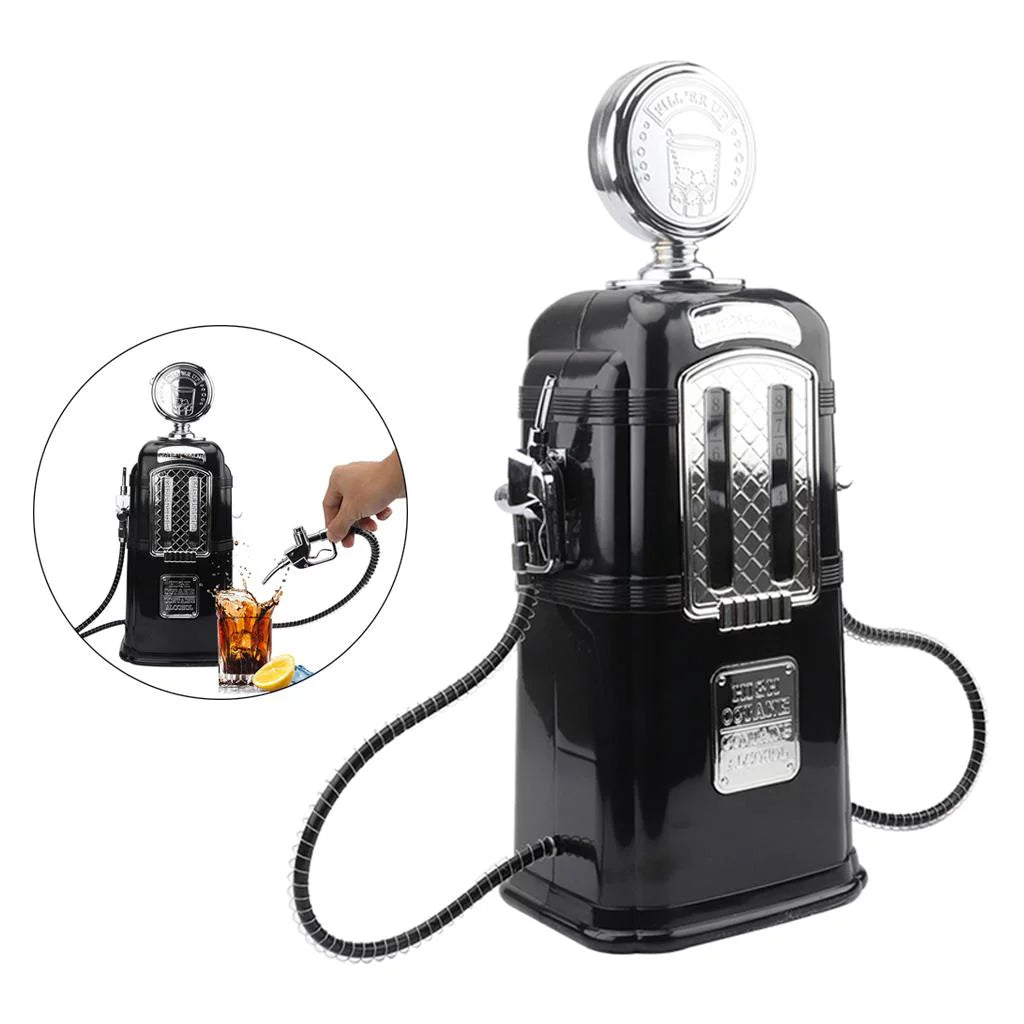Dual Beverage Gas Station Gas Vodka Dispenser Pump Dispenser Black