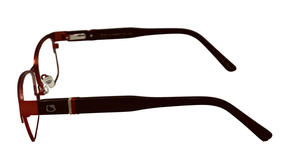 Metal Kitty Red Rectangle Hello Frame. 1 49mm 280. Eyewear Kids