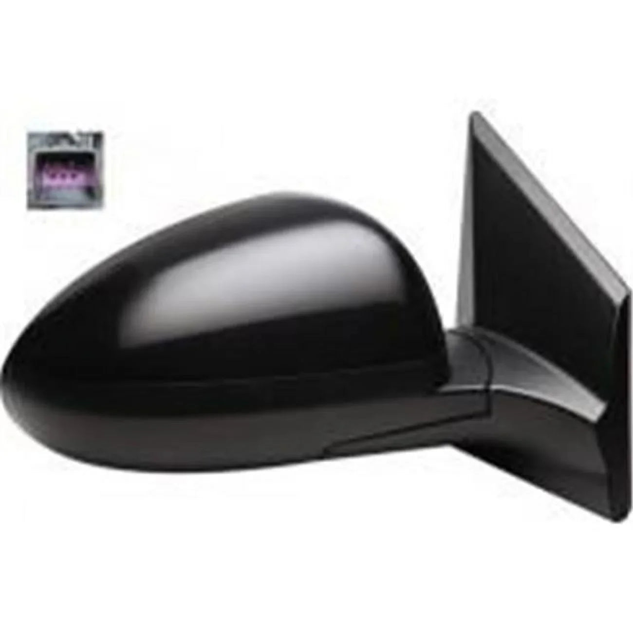 Outer 2012-2017 Rear Right Chevy Black Heated Sonic, Mirror View Hand Sherman for Parts Power