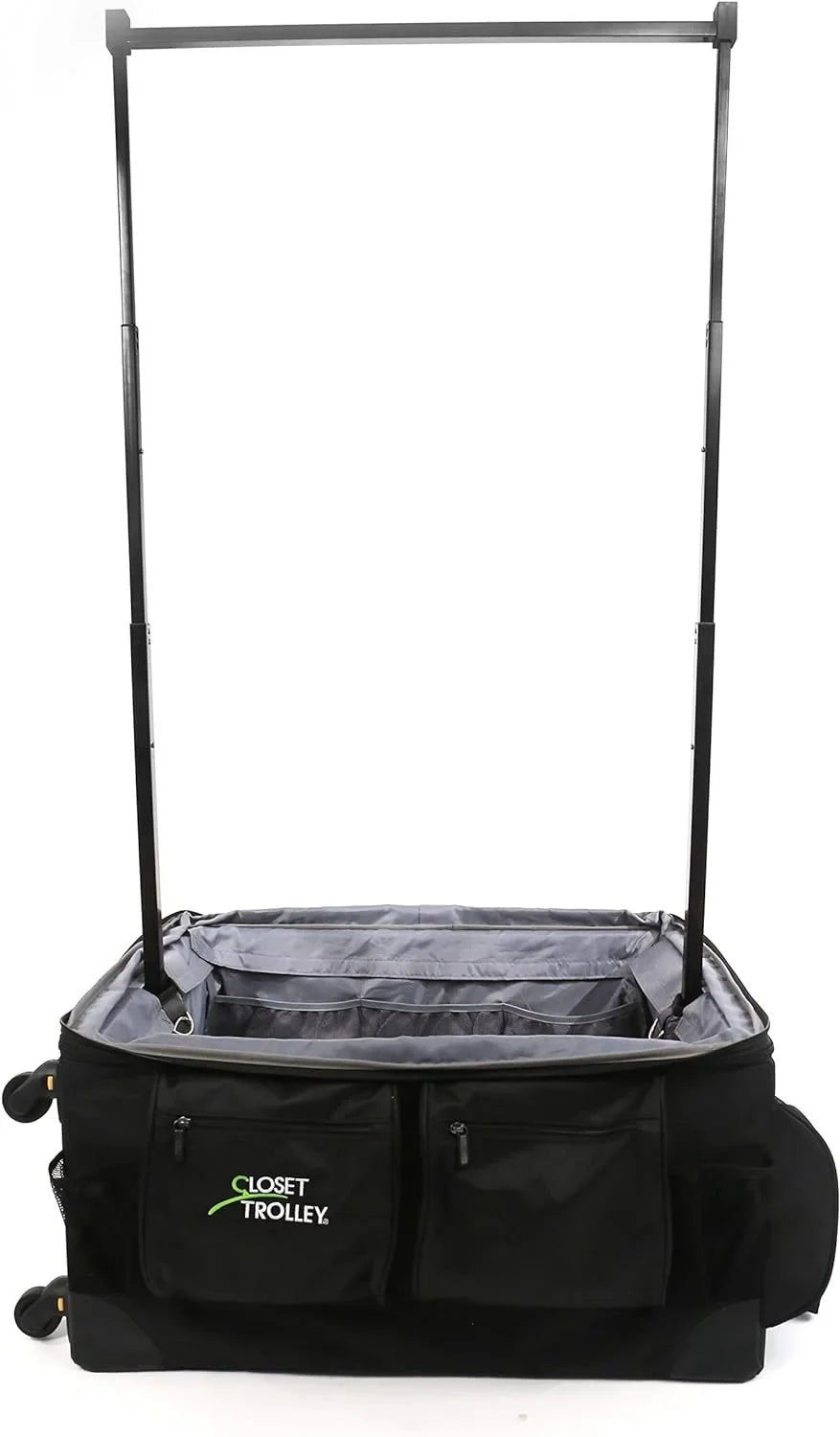 '- YFbiubiulife Dance BLACK Garment Bag Collapsible Rack Rolling w/No-Lean