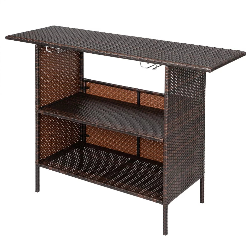 Beautiful And Table Bar Gradient Stylish Modern Brown
