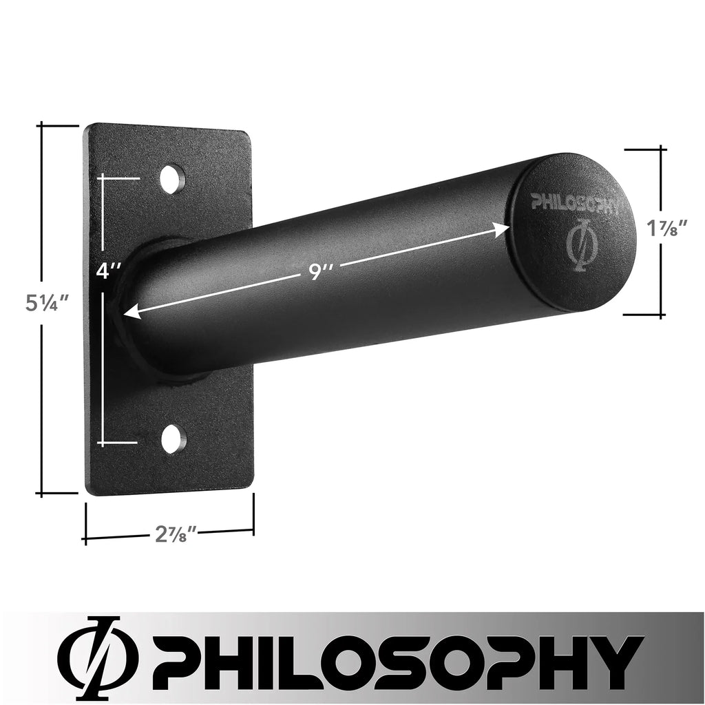 Weight Philosophy Holder, Plates Wall Fits Gym 2" Plate Mounted Weight Olympic