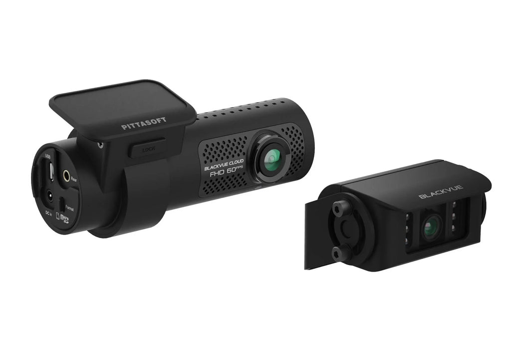 GPS & Cloud-Ready | WiFi DR770X-2CH-TRUCK + Card With Waterproof BlackVue 60FPS 64GB Dash Cam Exterior 1080p Front