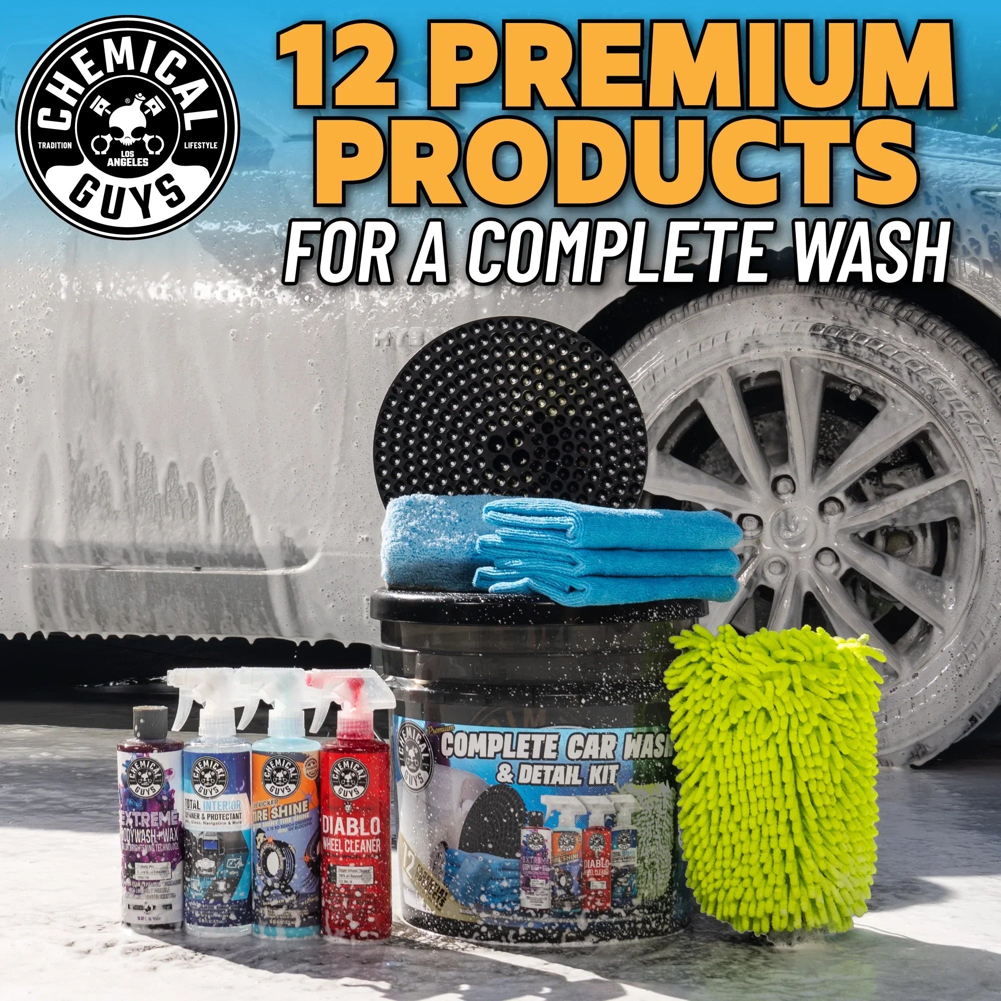 Chemical & Wash Complete Detail Guys 12 Kit Car Premium Piece