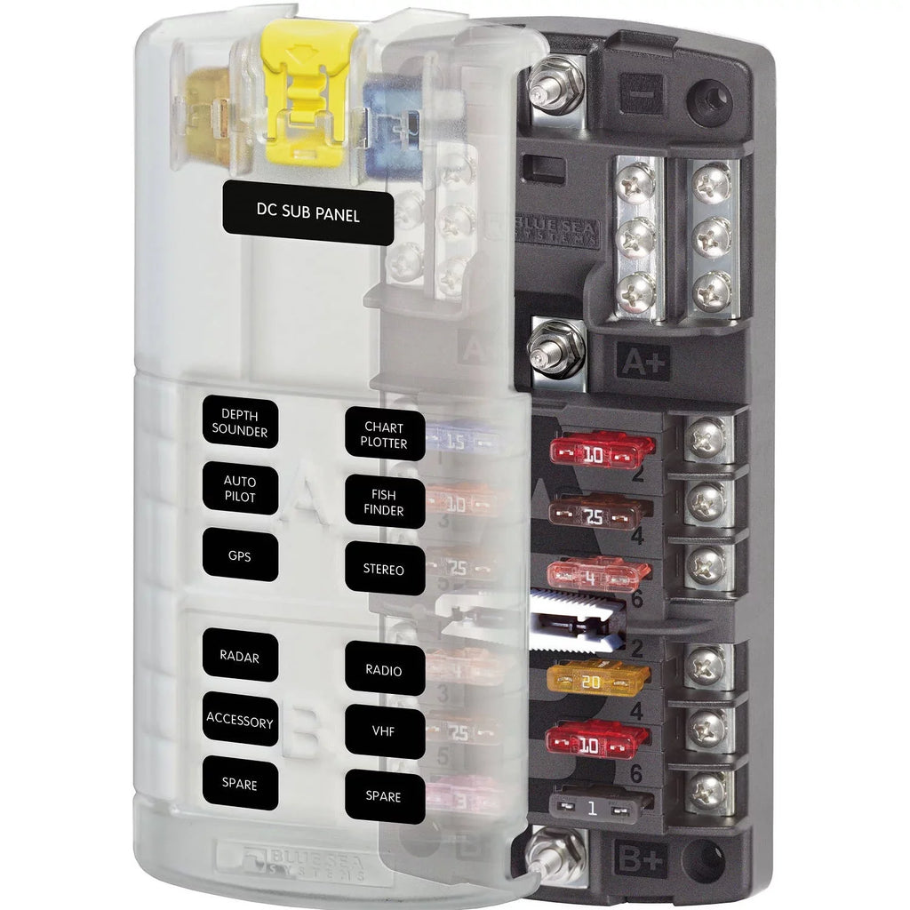 ST 5032 Block Bus Fuse Blade Sea Split Systems Blue