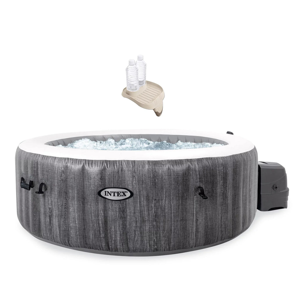 Intex Pack) (4 Tub Accessories Plus Inflatable + Hot Intex Tray PureSpa