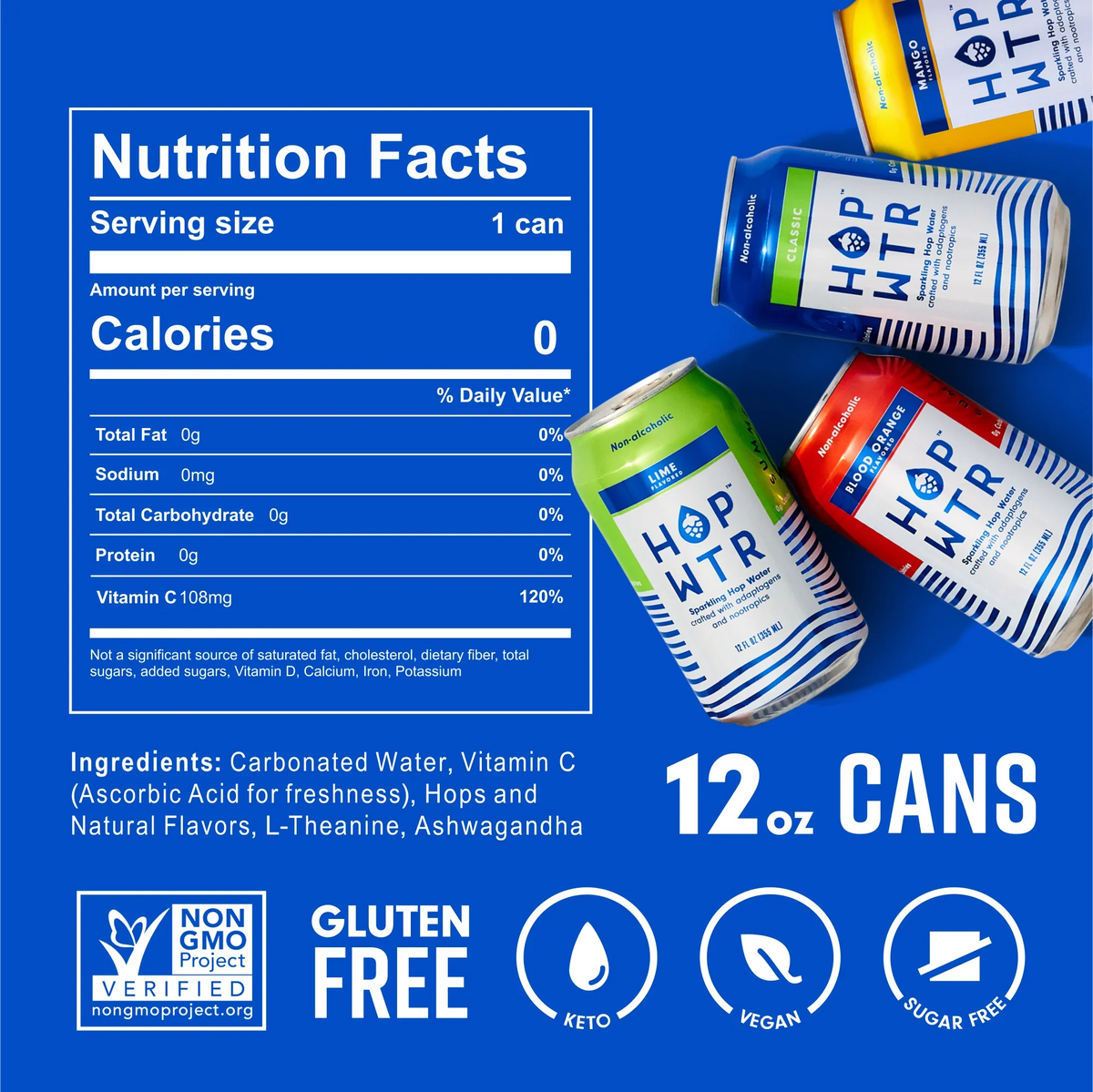 of VARIETY Pack 4 PK, FLAVR HOP WTR 12 2 WTR