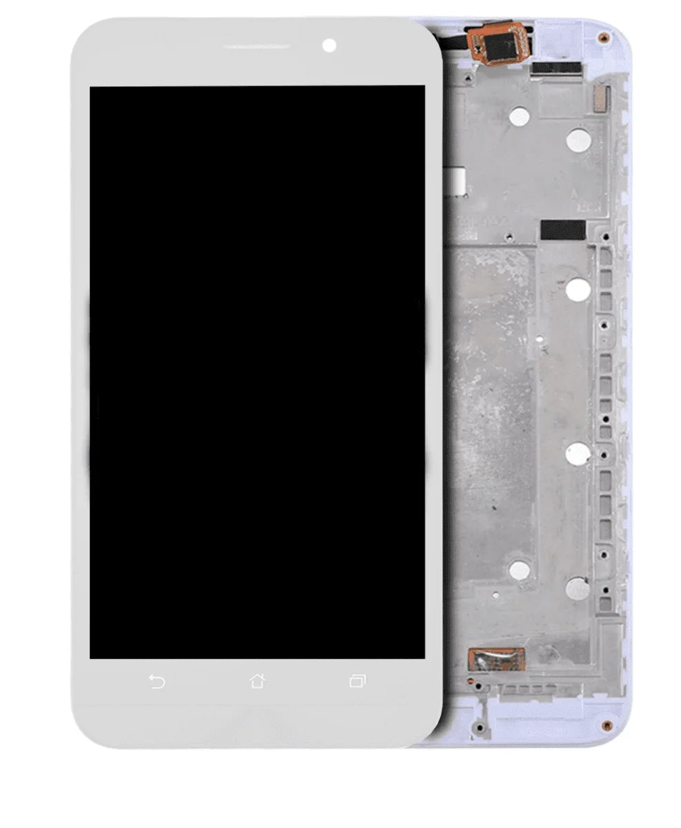 Assembly Frame / Asus With ZenFone / For Max Z010D Compatible Replacement Z010DA) (ZC550KL (White) LCD