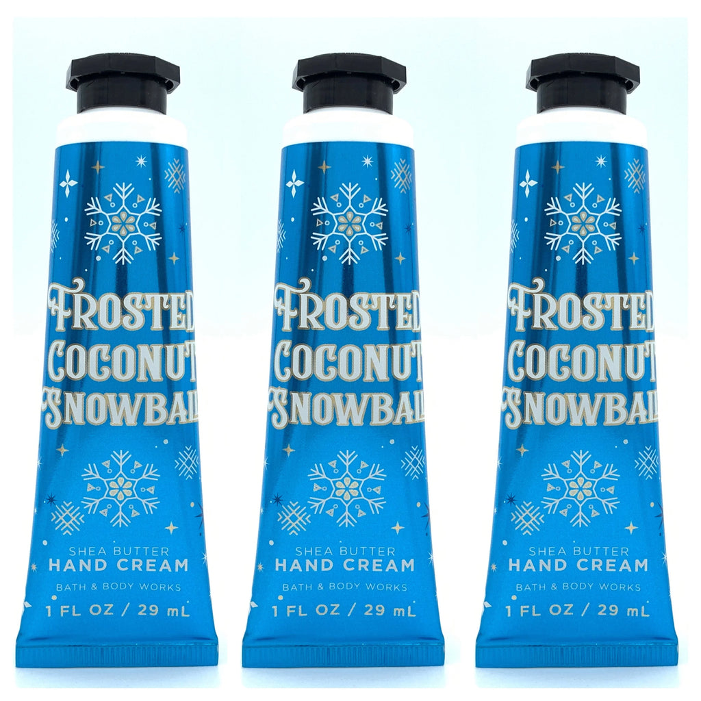 and Snowball Hand 3-Pack, Each Frosted Bath Coconut Cream Body Works 1oz