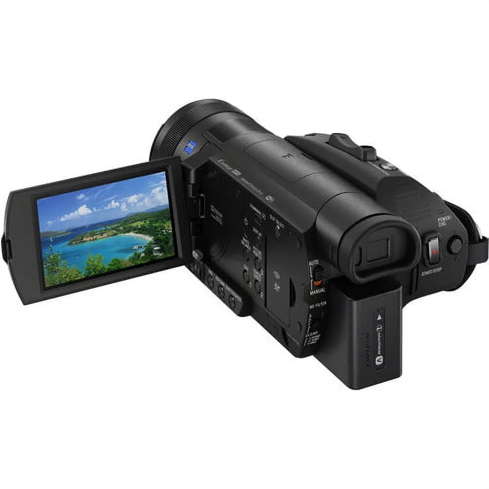 '+ More Handycam Sony HD FDR-AX700 Camera Star Memory 128GB with and HDMI 4K Video + Cable Carrying Case - Camcorder Card