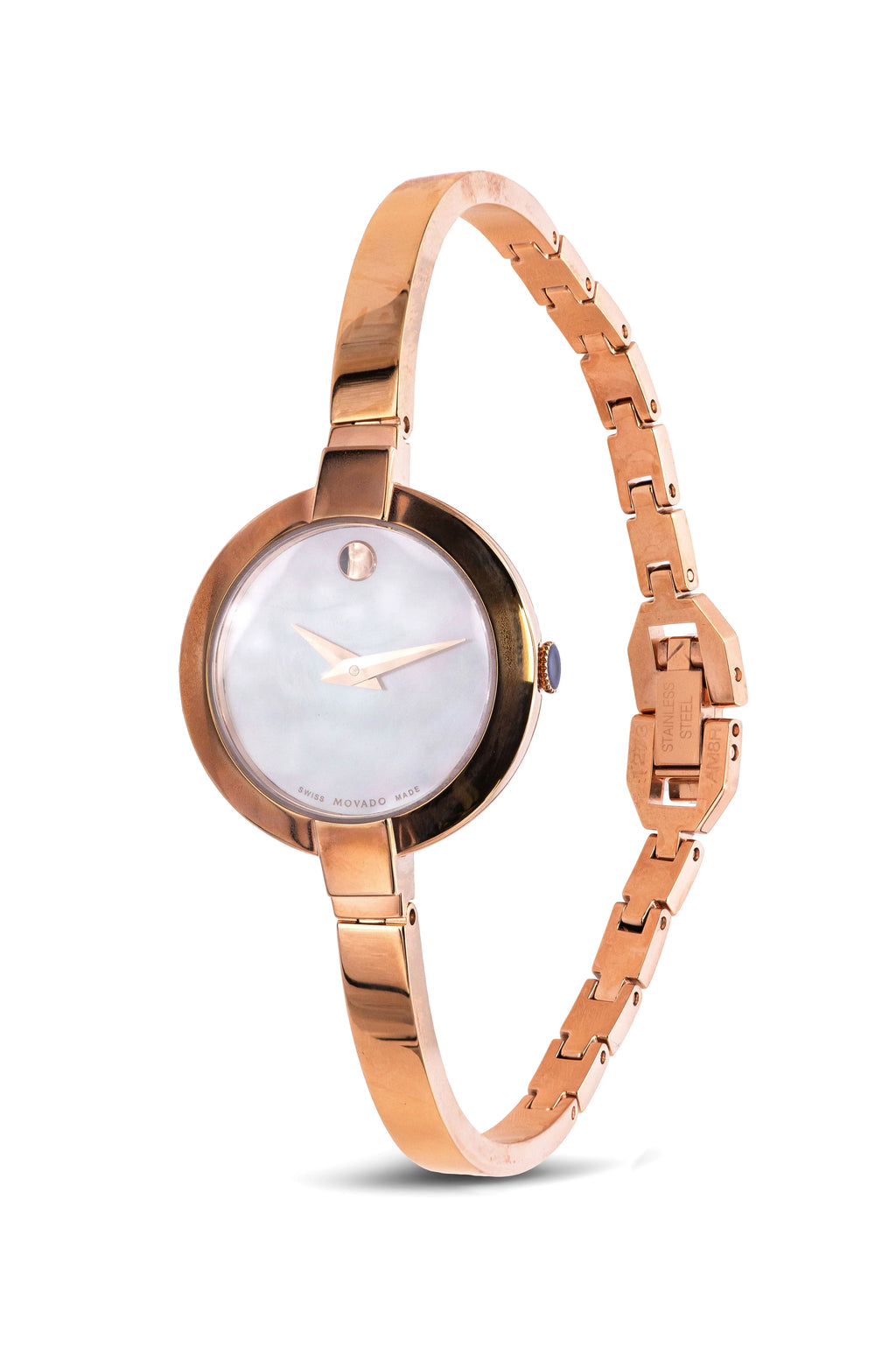 Pearl Bela Ladies 0607082 of Movado Watch White Mother Dial