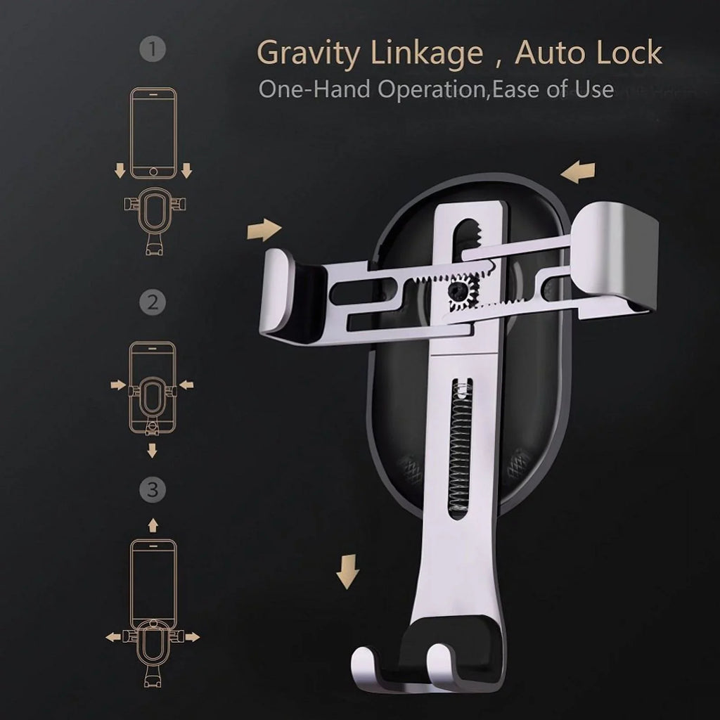 '- Droid Holder G4 2 Auto Play PLUS Air OnePlus Y4G Nokia Black Dock Moto with G6 5T, 6, Compatible Car Lock Plus E5 Maxx Gravity 5, - 8 Mount Play, Motorola E4 6T With Vent Cradle