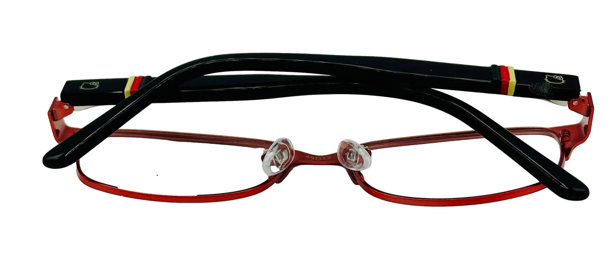 Metal Kitty Red Rectangle Hello Frame. 1 49mm 280. Eyewear Kids