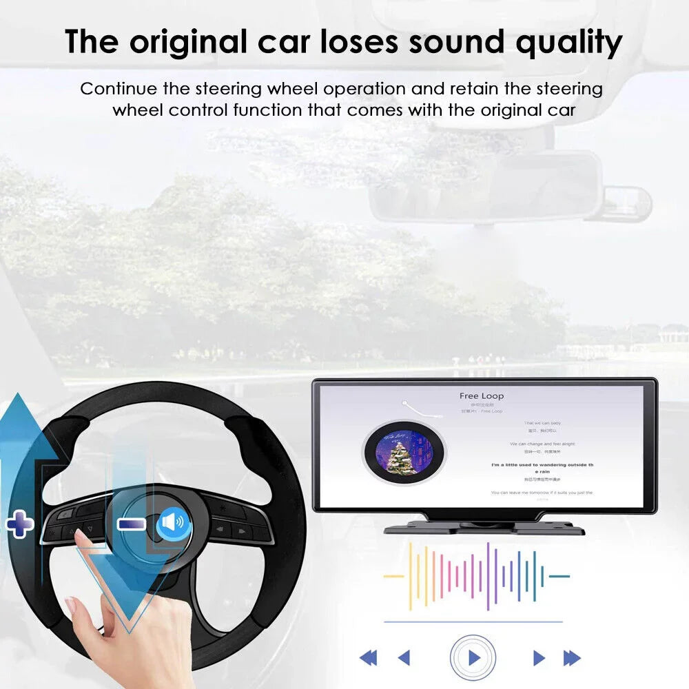 2K Screen Jahy2Tech Auto Dash 10.26'' Camera ". Wifi Car Android Dual DVR Channel Touch Wireless