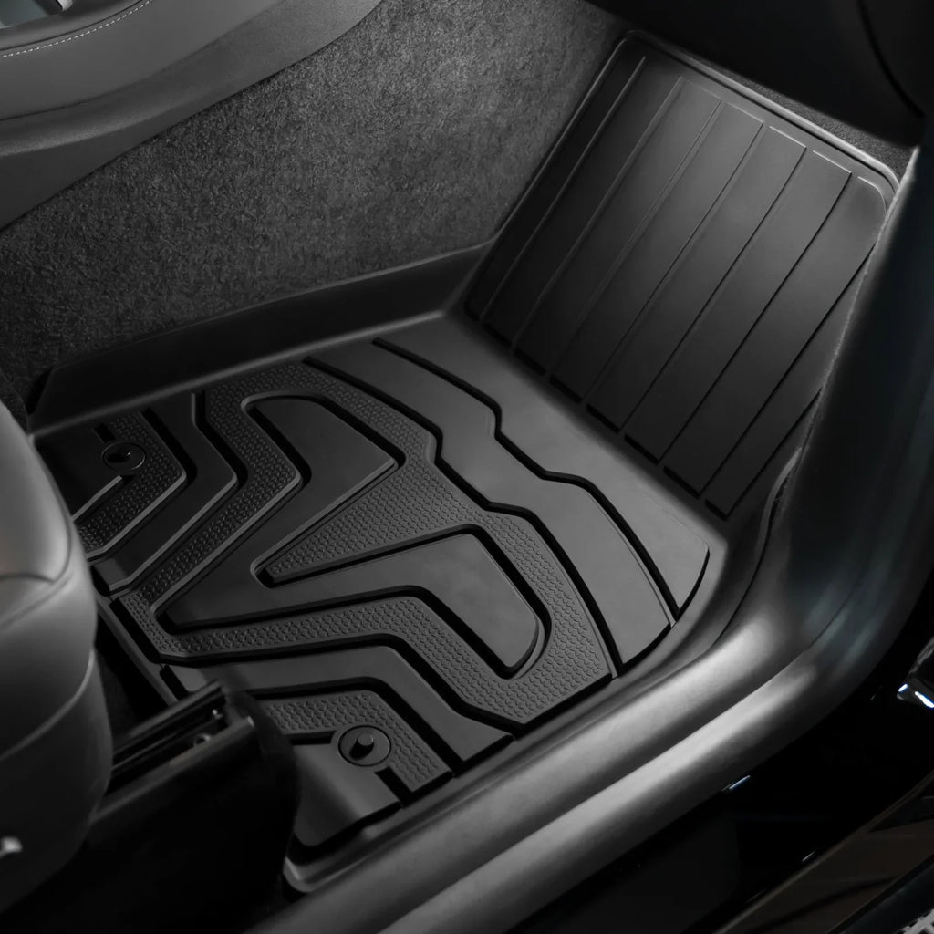Y, Full 2nd Compatible Protection Floor Custom Mats Weather 2020-2023 All Tray TPE Motorsports Black Mats, 3D Trunk Floor Front Ikon Row Heavy Rear & Tesla + Liners, with Mat Set Cargo Model Duty