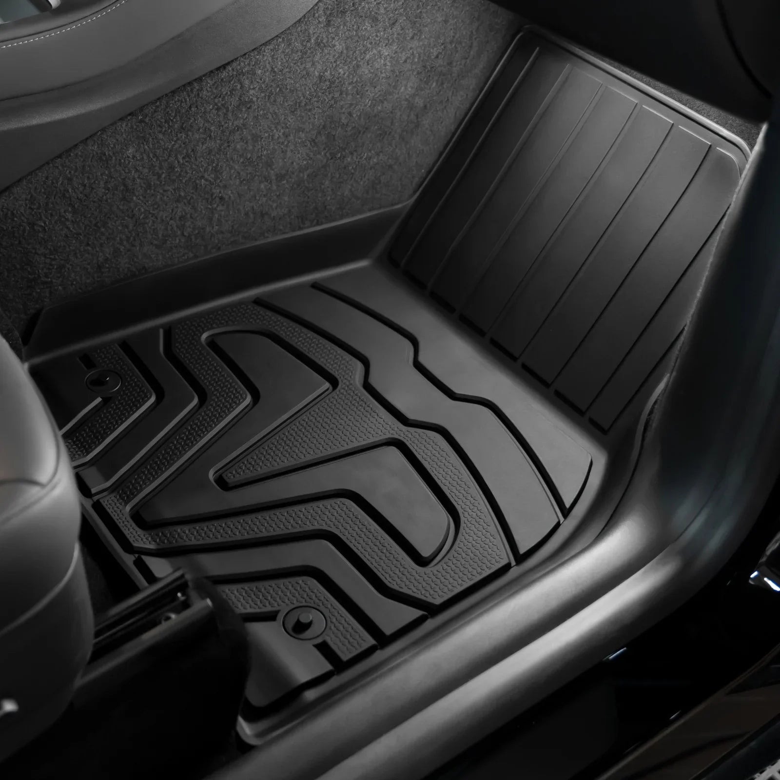 Y, Full 2nd Compatible Protection Floor Custom Mats Weather 2020-2023 All Tray TPE Motorsports Black Mats, 3D Trunk Floor Front Ikon Row Heavy Rear & Tesla + Liners, with Mat Set Cargo Model Duty
