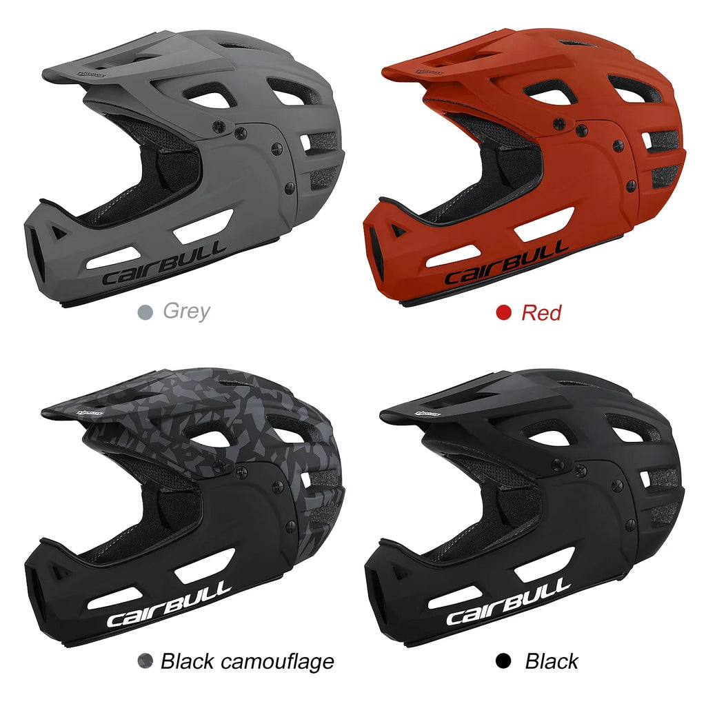 Chin Detachable Mountain Helmet Guard Cycling Full Helmet CAIRBULL Adult Visor Bike for Biking Face and with