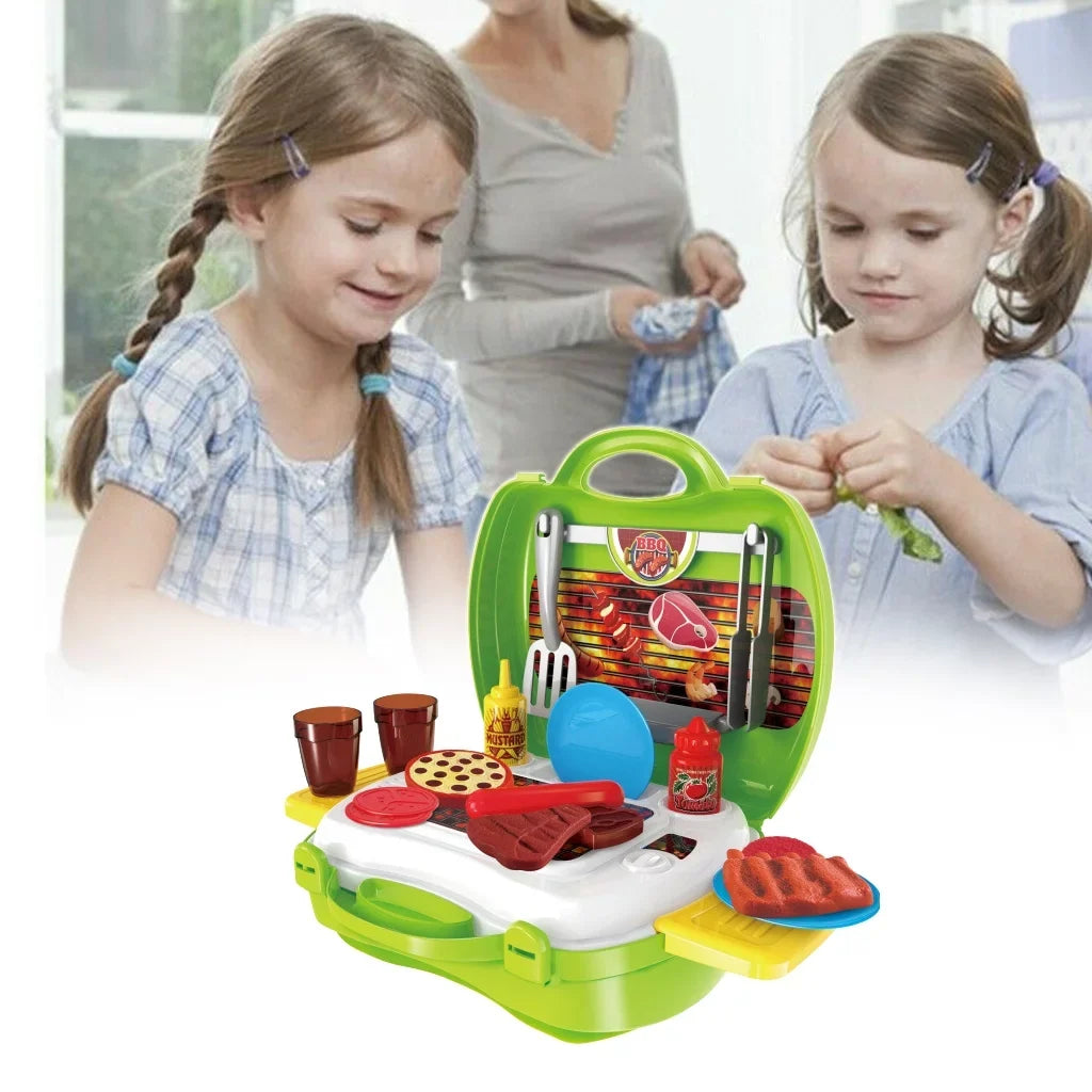 Grill BBQ Toys Kitchen For Kid Set