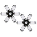 6 Garage Garage Workshop 160W Holder Adjustable Kit with Base Panels 2PCS for Folding Ceiling 152LEDs Socket Gym C85-265V Light Foldable Basement Neoglint Lamp E26/E27 Deformable A Warehouse