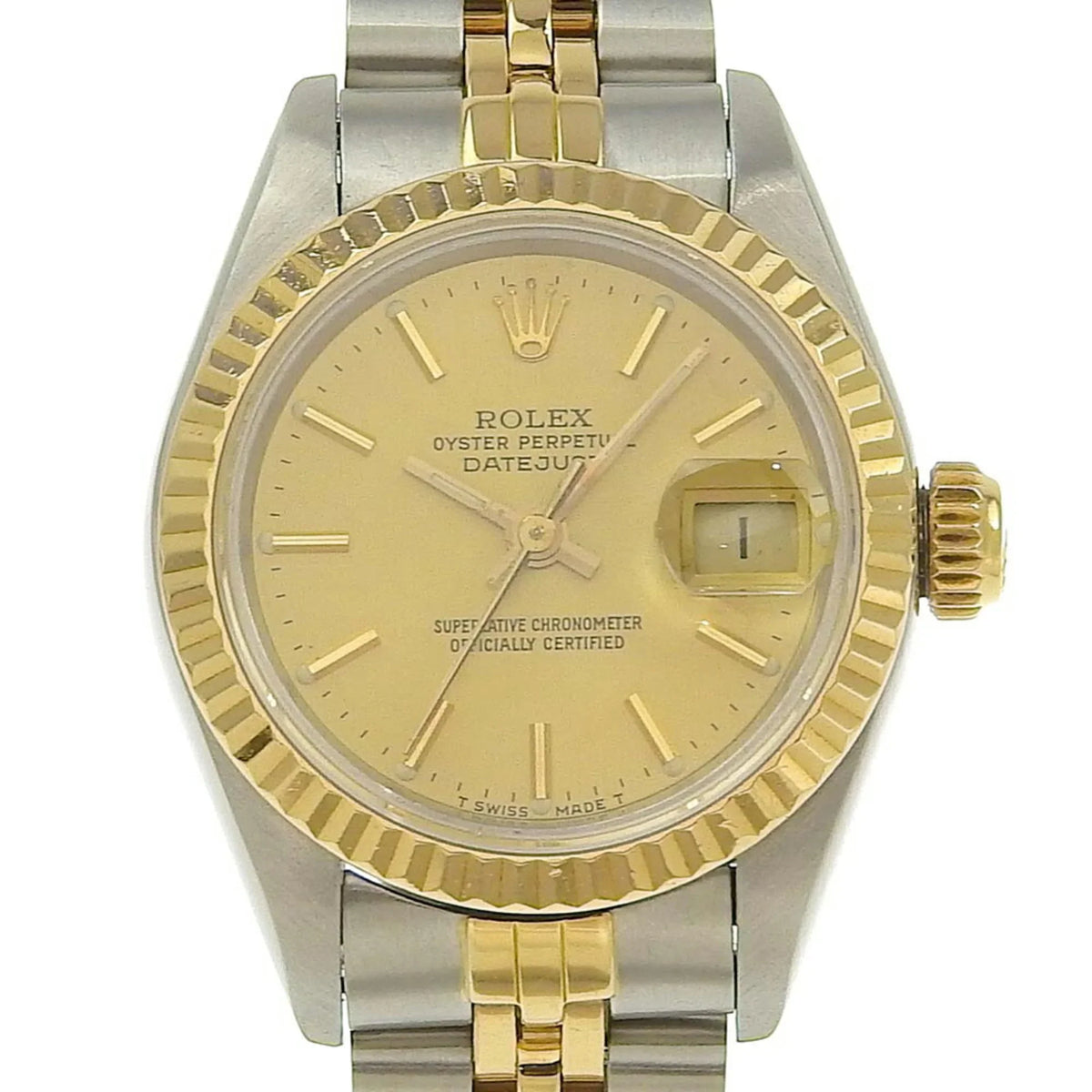 (Like 54g dial champagne gold 98 New) series Datejust watch automatic 2023/09 combination 79173 Pre-Owned Rolex