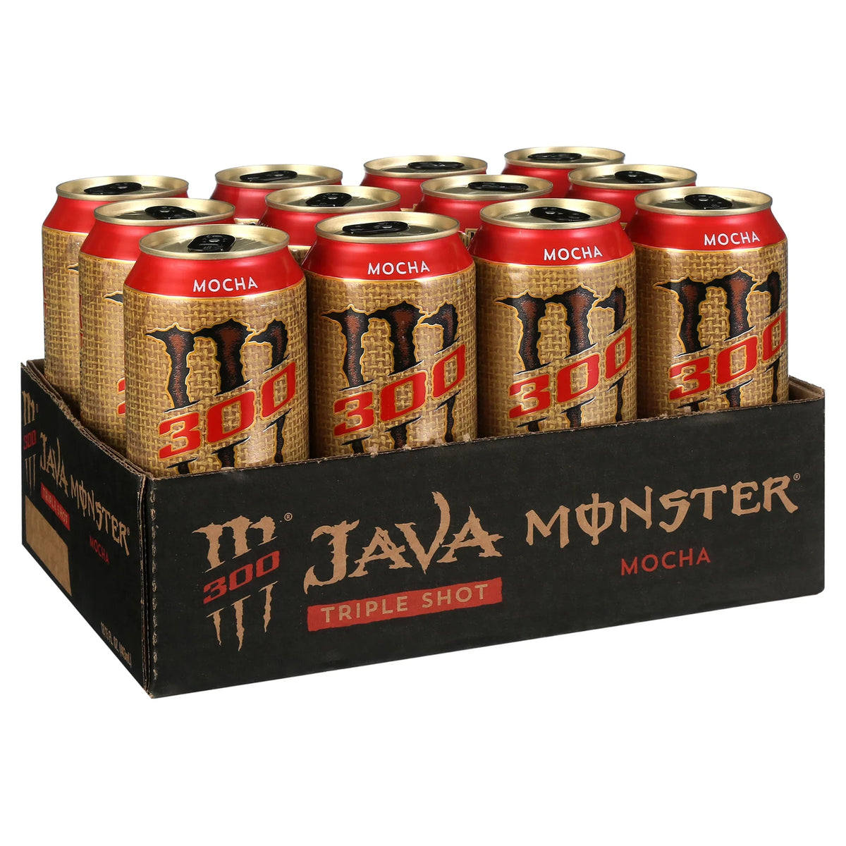 Java 15 300 oz fl Mocha, Monster Shot, 12 Triple Coffee, Ct Cans,