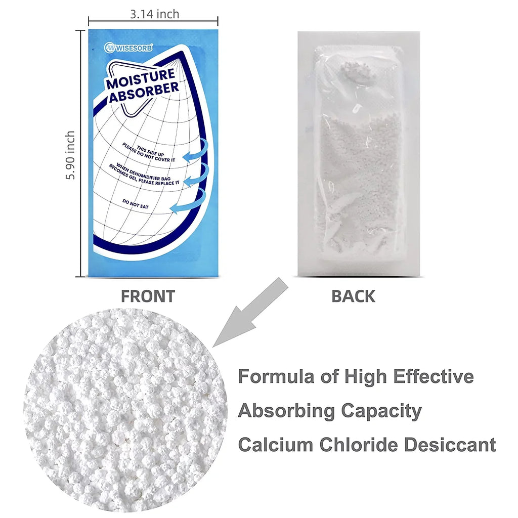 Packs Granule Tyvek Absorbers, White Basements, for Bathrooms, 30 for Closet Wisesorb Bags Rvs, Packets Moisture Humidity Gram Packing Perfect 25 Premium Dehumidifier
