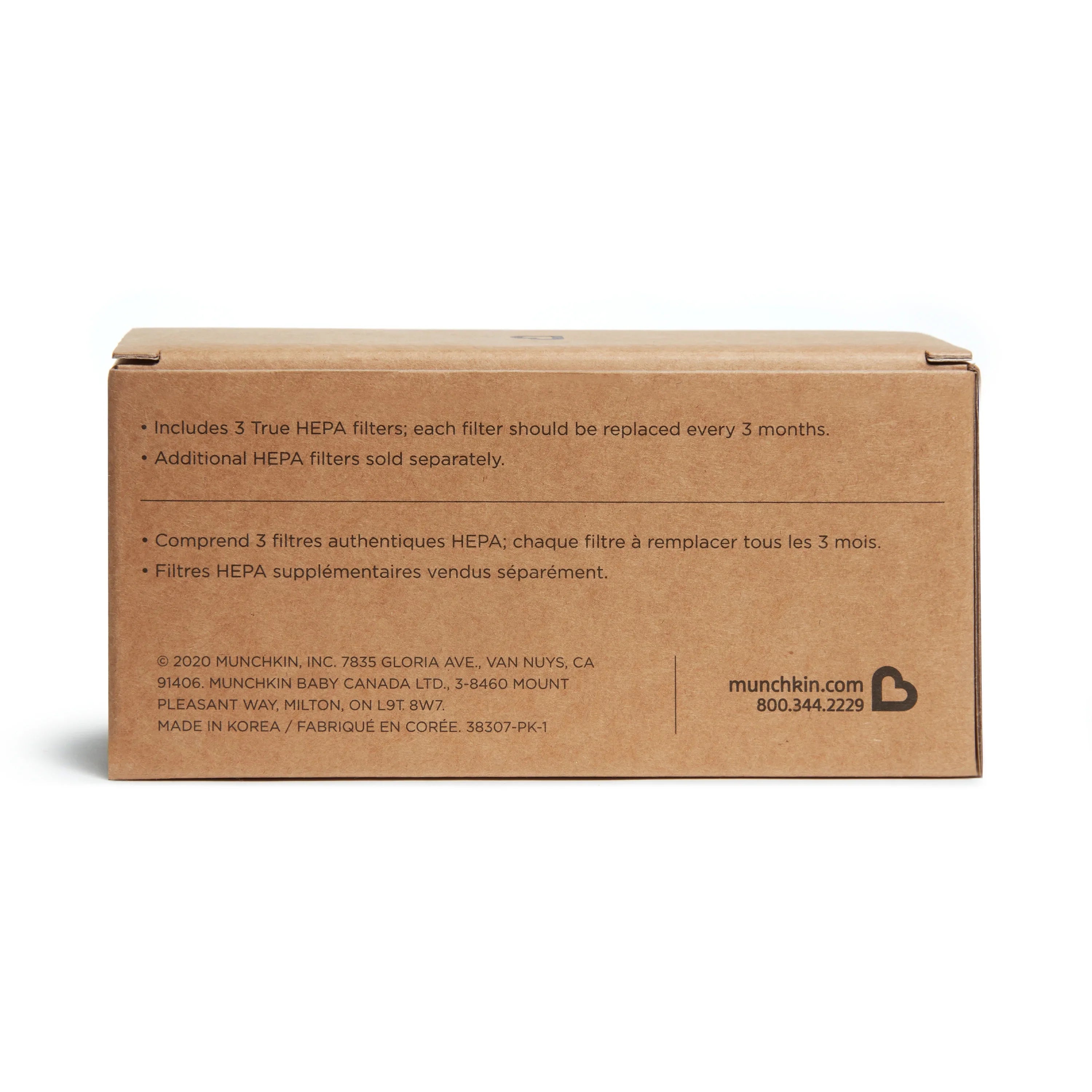 3 Replacement Filter for Air True HEPA Pack Purifier, Munchkin Air