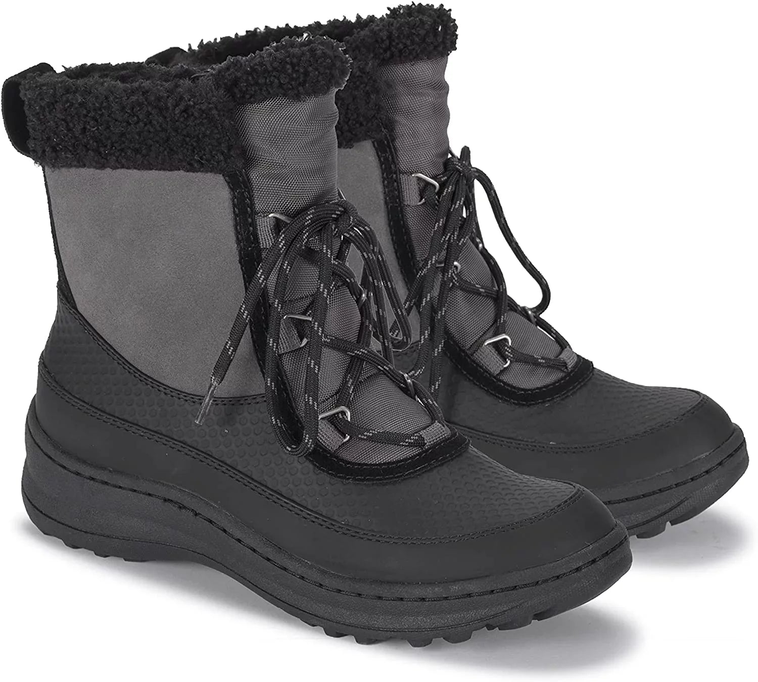 (BT28513) 6 Boots Suede Size Grey/Black M ALTA Baretraps Dark Women's