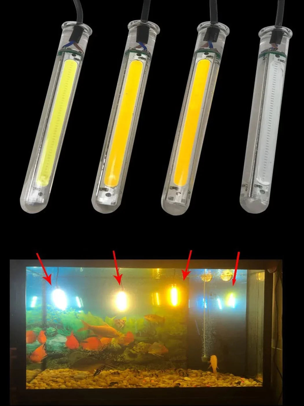 20W Portable Fishing Finder Underwater Dimmable Green Fishing Fish Submersible Fishing Light Attracting LED 5V 16.4ft for Camping - Light FSLiving Light USB Light,Night Charging