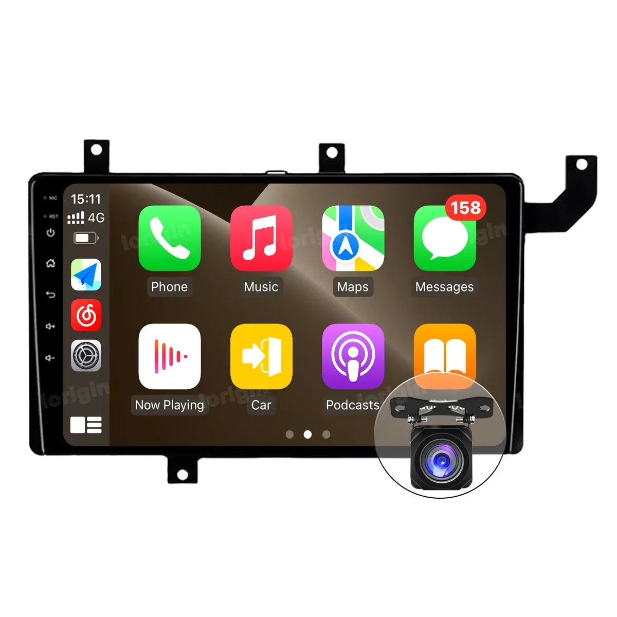 Camera with Head Backup Unit Tacoma Carplay GPS 2016-21 For 13 Toyota N300 4+32GB Android Bluetooth Radio