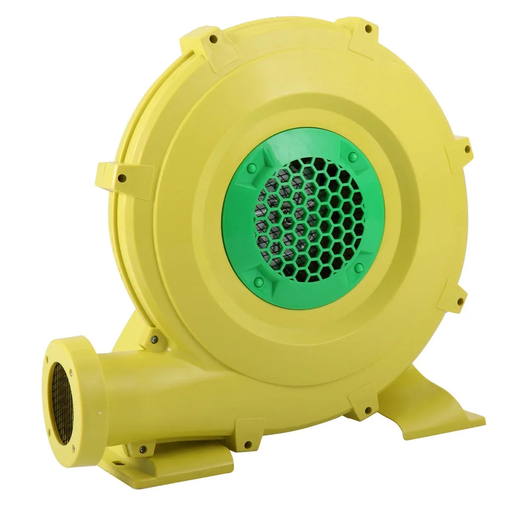 Outdoor Safe, Indoor Pump for Slides, Blower, - Fan Inflatable Yellow Green Portable Water Castle, Bounce Air and
