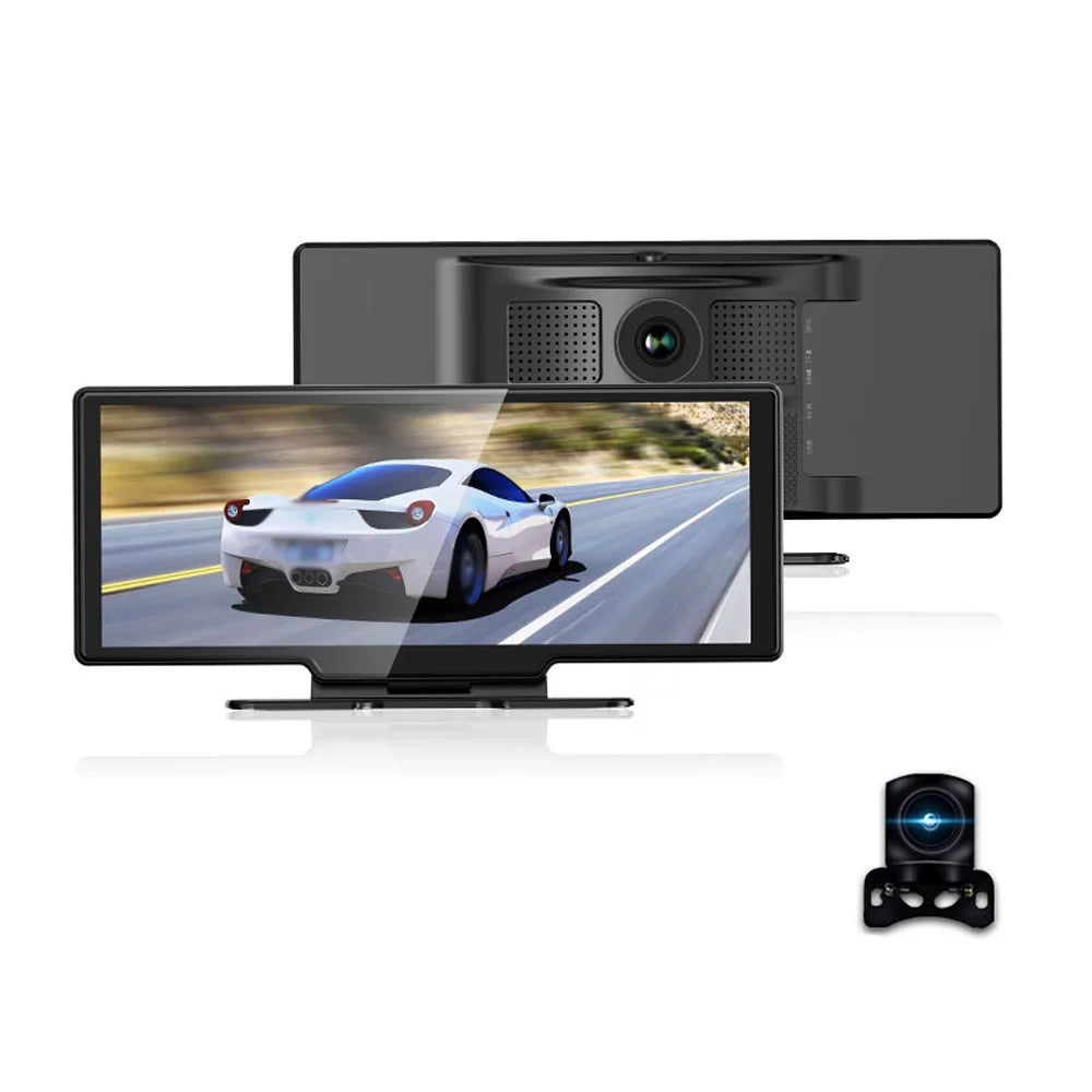 '- Auto Front Inch - Android - - - Rear Calling Supported Monitor Carplay, Dash Built-in Parking G-Sensing, Driving & Loop 4K 10.26 DVR Cam Touchscreen Hands-Free Recorder Recording, WiFi