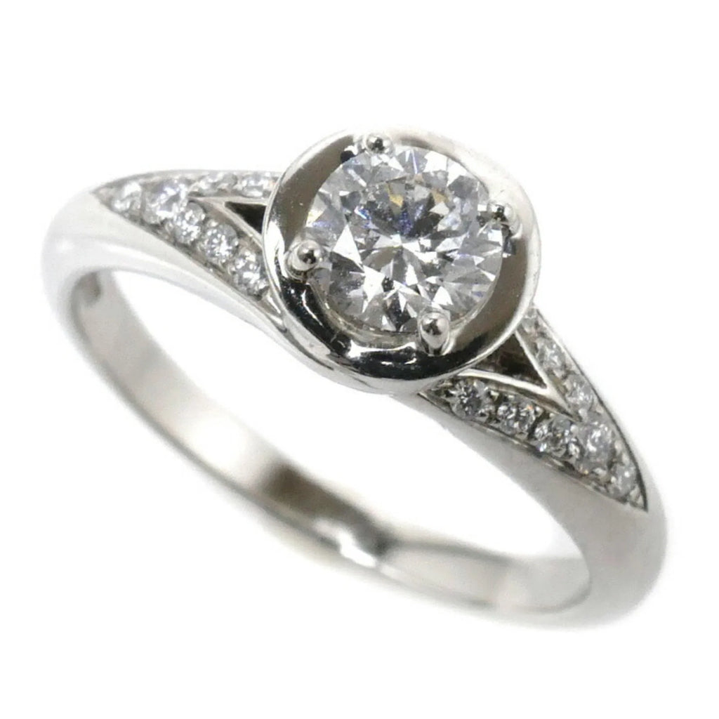 Incontro Ring (Good) Pt950 Pre-Owned 0.46ct BVLGARI 5.1g Ladies Platinum Bvlgari D'Amore Diamond