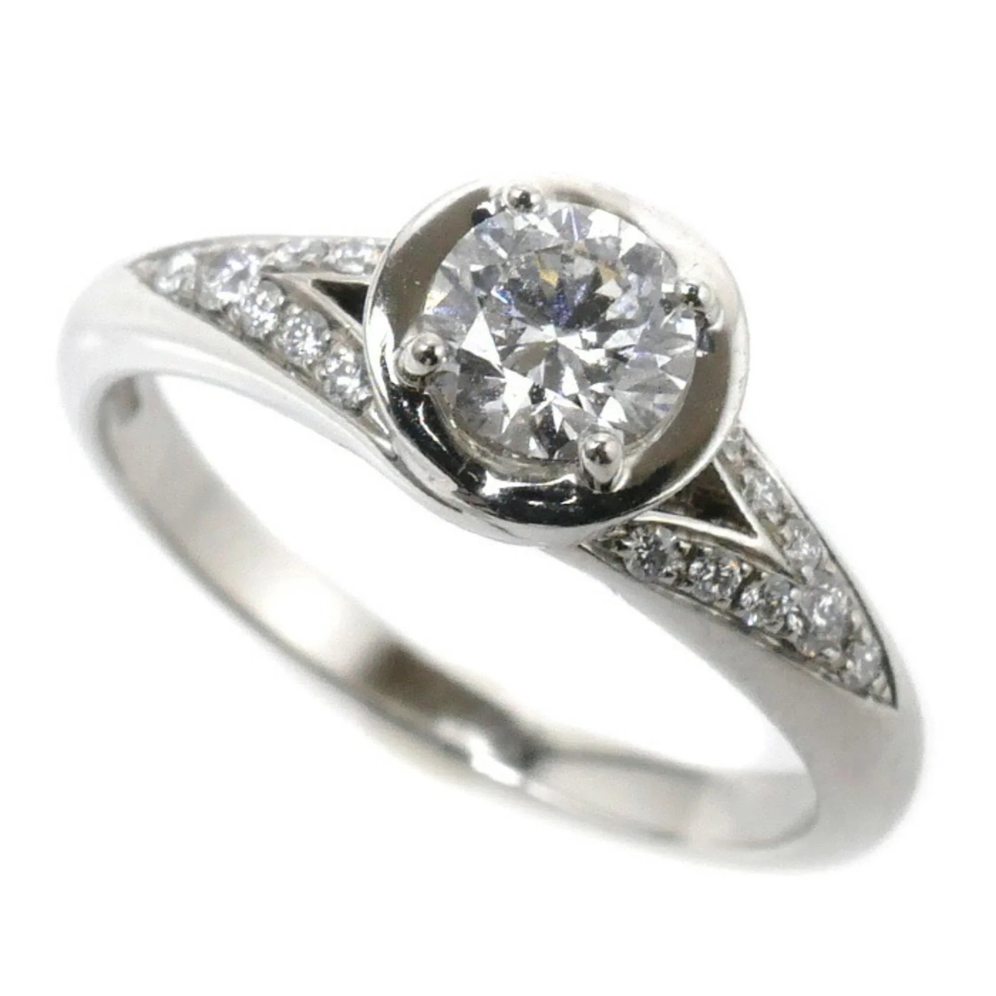 Incontro Ring (Good) Pt950 Pre-Owned 0.46ct BVLGARI 5.1g Ladies Platinum Bvlgari D'Amore Diamond