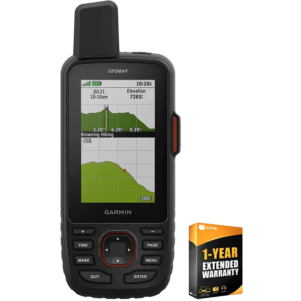 Pack 67i inReach with YR with 1 GPSMAP Protection Handheld Technology Satellite Garmin CPS 010-02812-00 Enhanced GPS Rugged Bundle