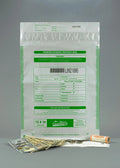 Tape Void Seal Bags, Depot Barcode, 16" & Closure White, Tamper Press (100 x Deposit Evident Bags) Serialized Numbering, Cashier 12"