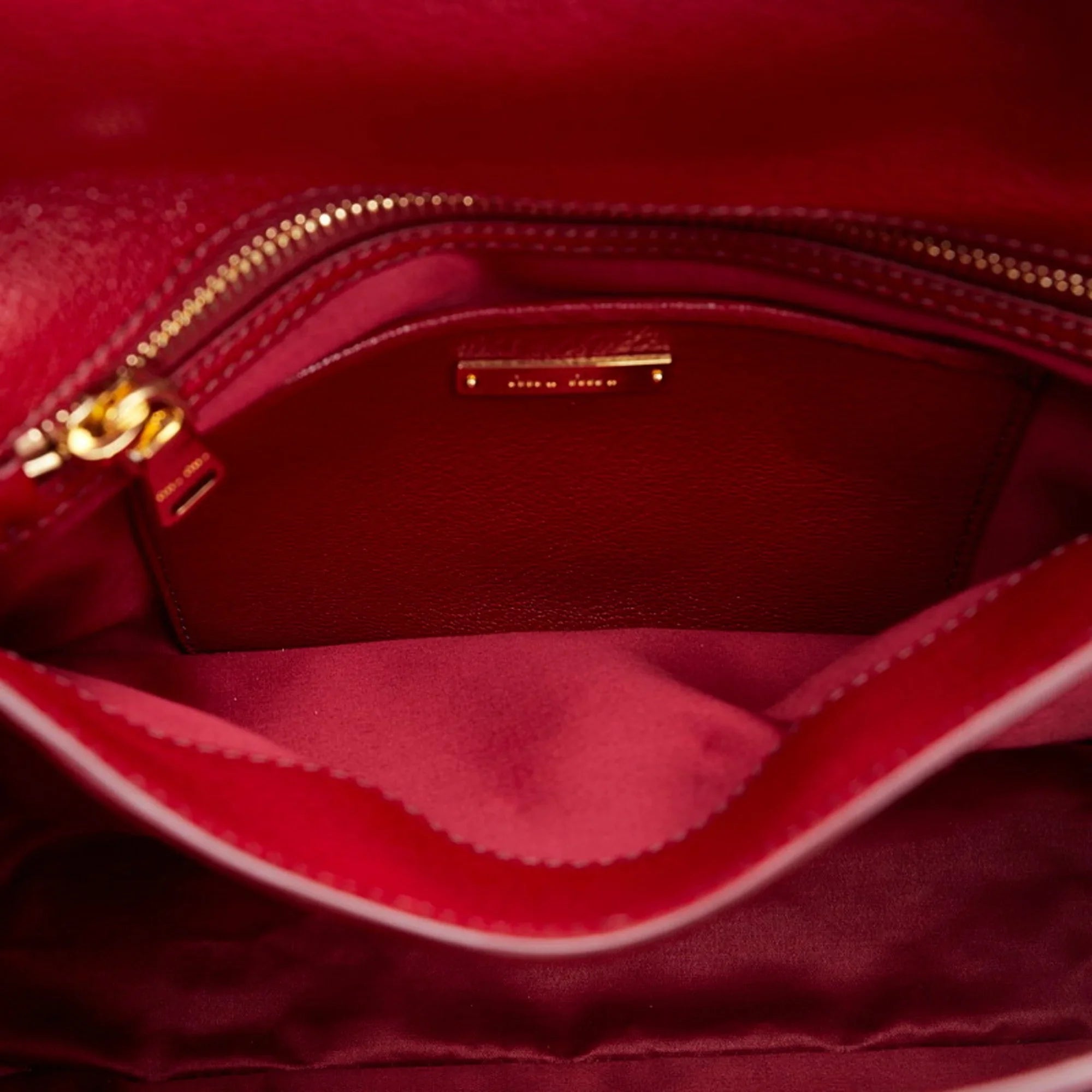 Miu MIUMIU Shoulder Madras (Good) RN0726 Ladies Miu Pre-Owned Bag Bicolor Handbag Leather Red Miu Orange
