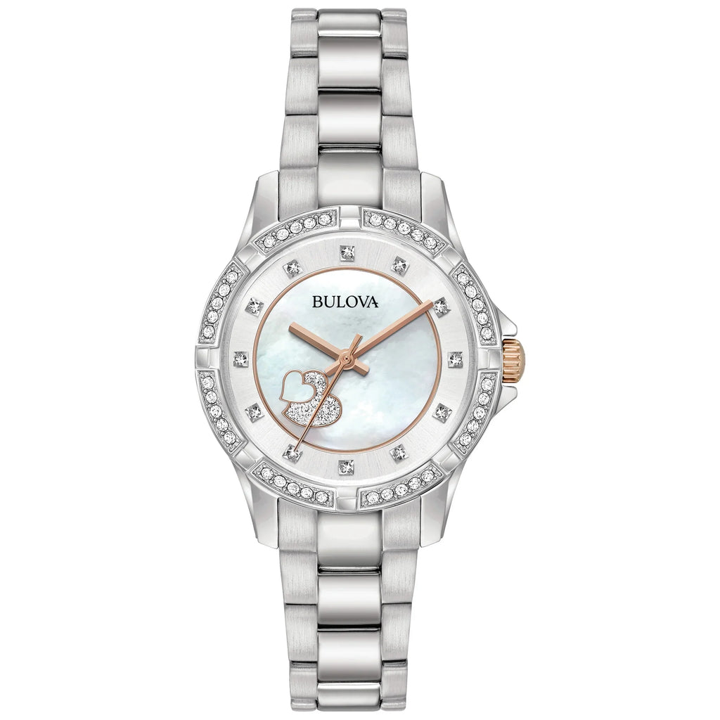 Pearl Watch Collection Crystal - Bulova Dial Women's 98L232 Mother Of