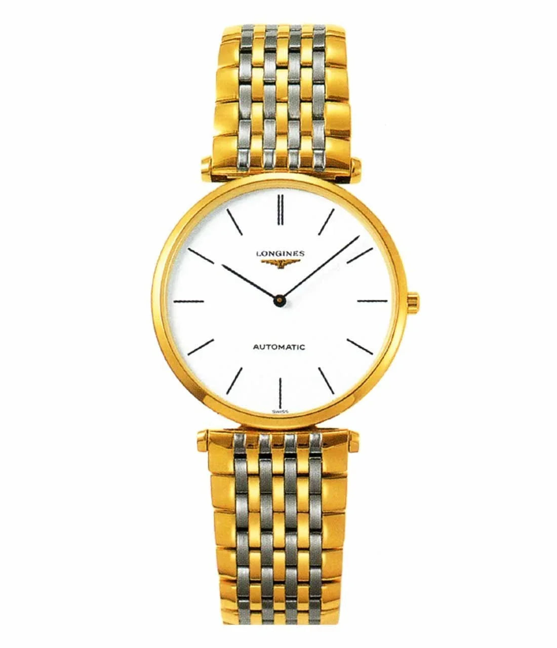 Case Longines Back Men's Grande Smaller Watch La Size Automatic Claasique Transparent