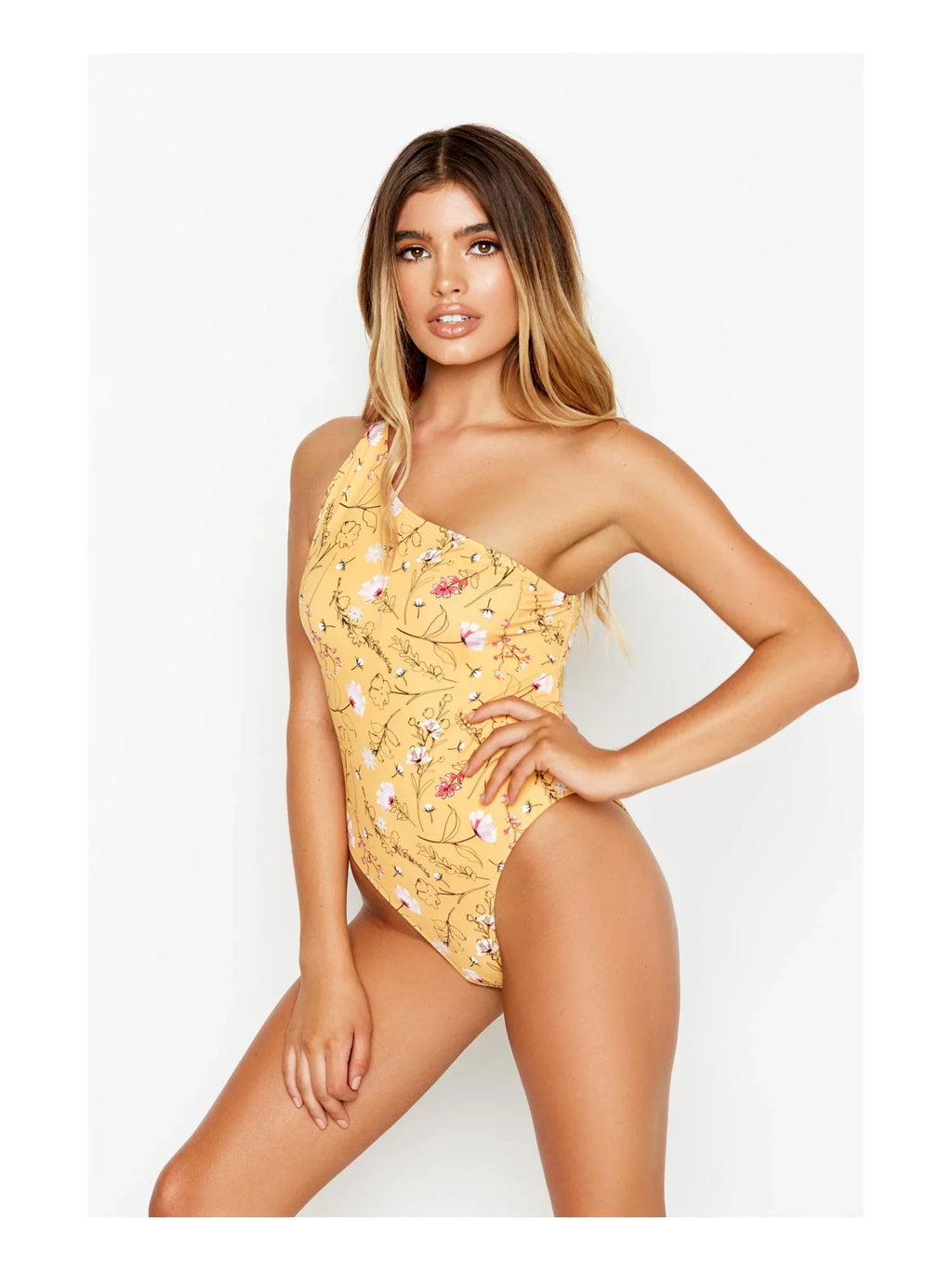 Piece Ris-k One Bungalow Medium Swimsuit, US MARIGOLD
