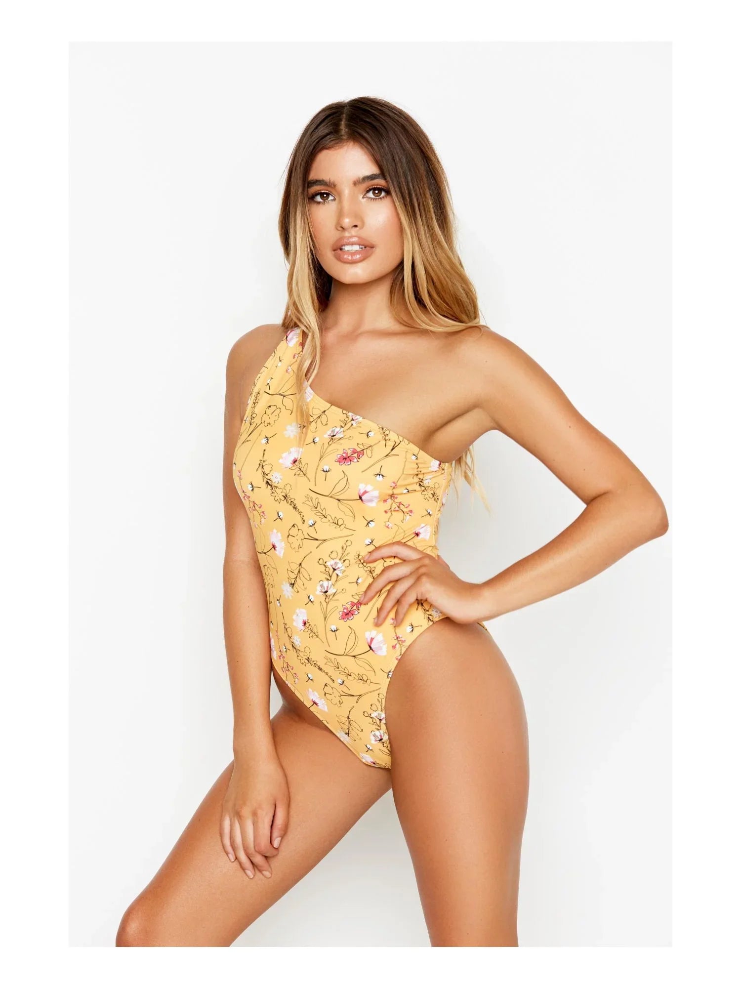 Piece Ris-k One Bungalow Medium Swimsuit, US MARIGOLD