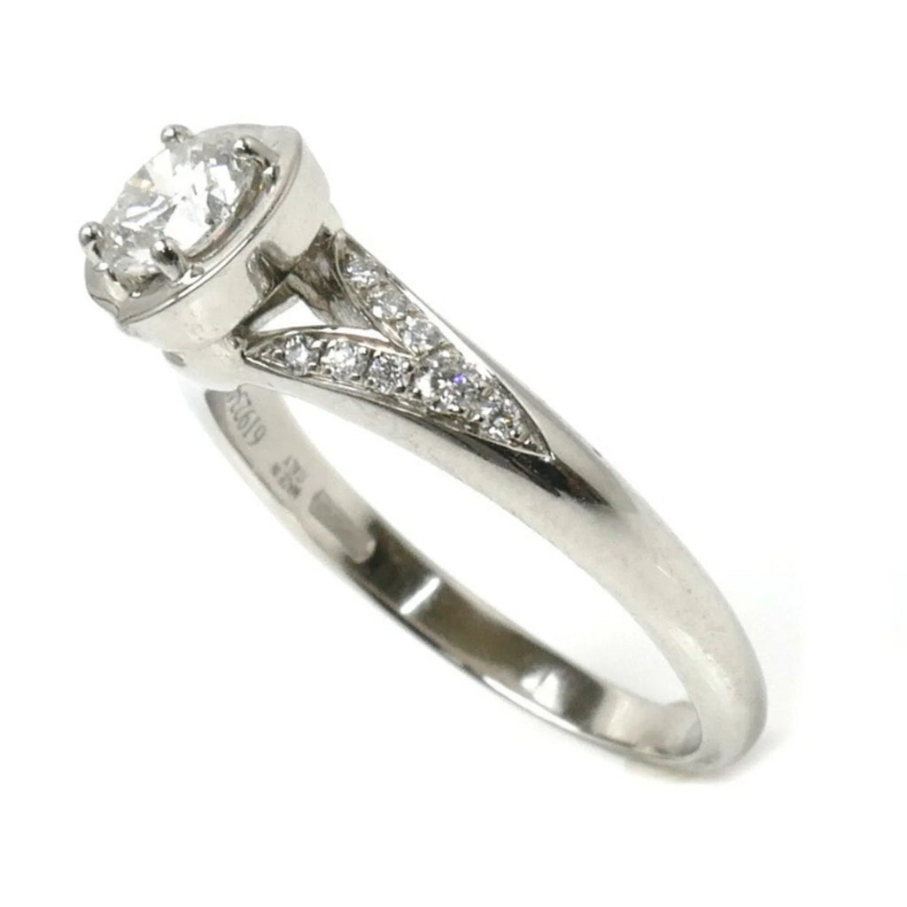 Incontro Ring (Good) Pt950 Pre-Owned 0.46ct BVLGARI 5.1g Ladies Platinum Bvlgari D'Amore Diamond