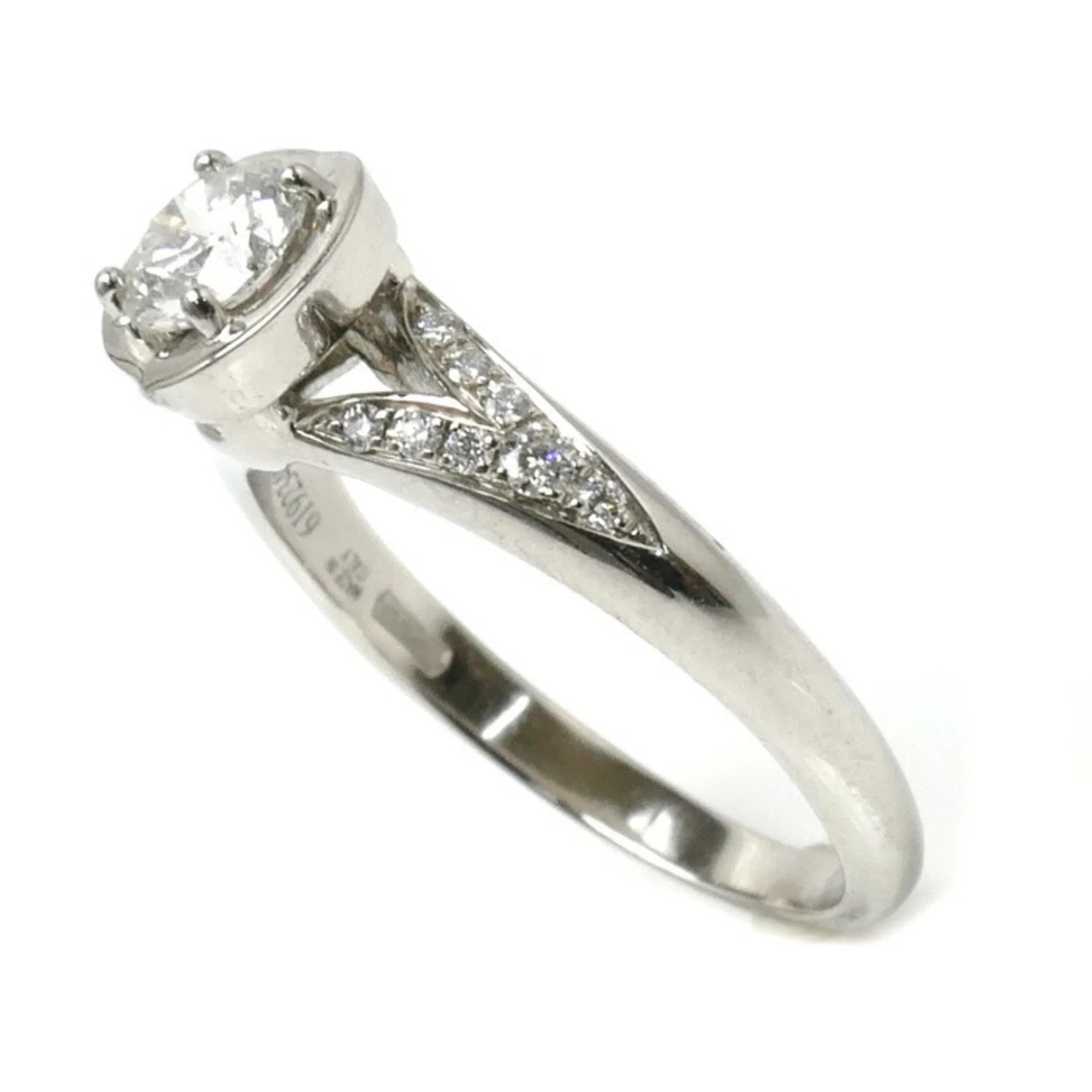 Incontro Ring (Good) Pt950 Pre-Owned 0.46ct BVLGARI 5.1g Ladies Platinum Bvlgari D'Amore Diamond