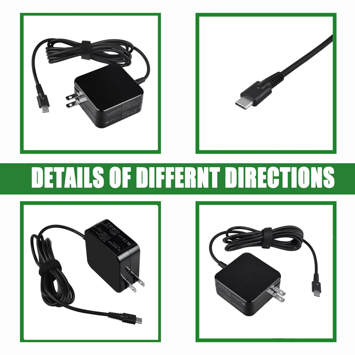 BOO KONKIN Replacement 45W Charger Lenovo 81QC MTK AC Type-C 2nd Adapter 300e Compatible Type for Chromebook Gen