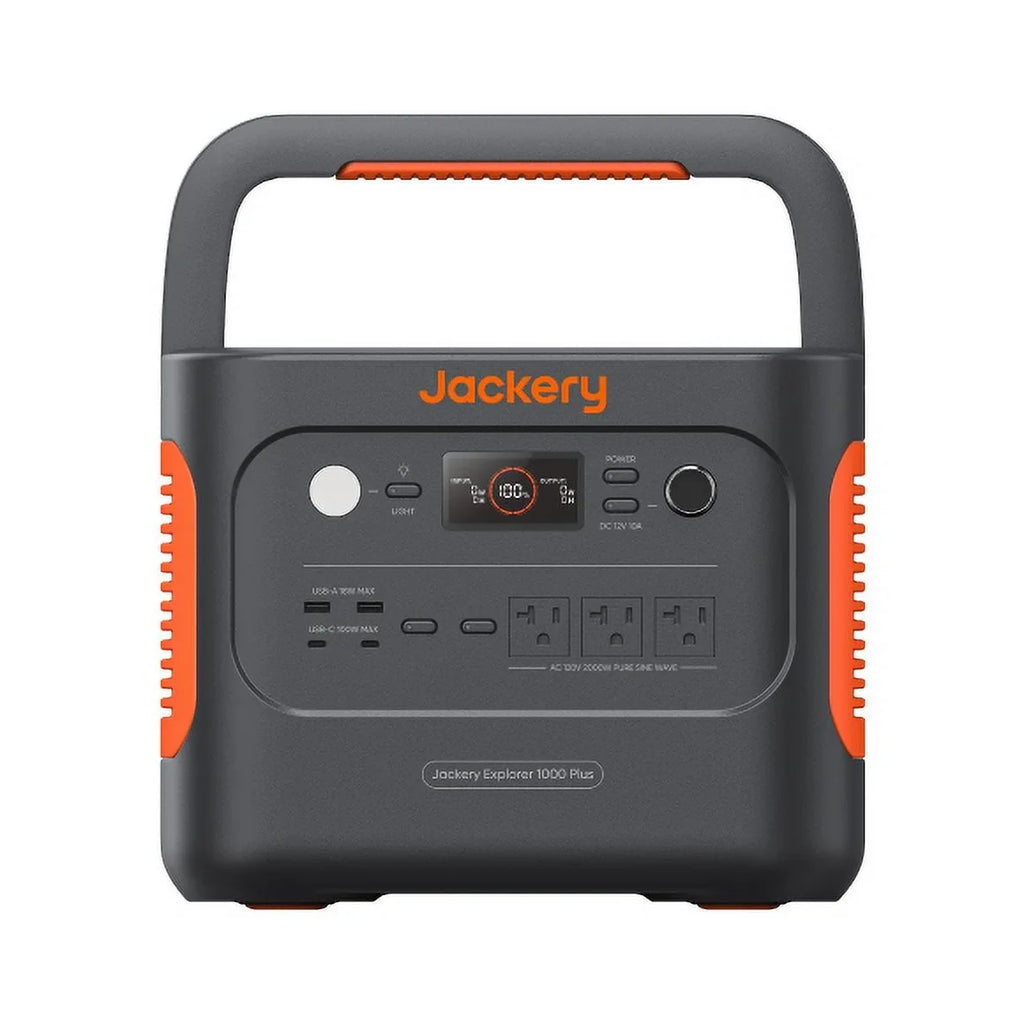 5kWh and Home 1000 Output, with Power Not Solar Panel Station, 1264Wh for (Solar Expandable Explorer 2000W Plus Generator Included) Jackery Portable to Trips Road Camping, Backup